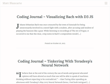Tablet Screenshot of mattblancarte.com